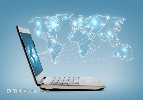 技術網(wǎng)絡筆記本電腦與全息圖
